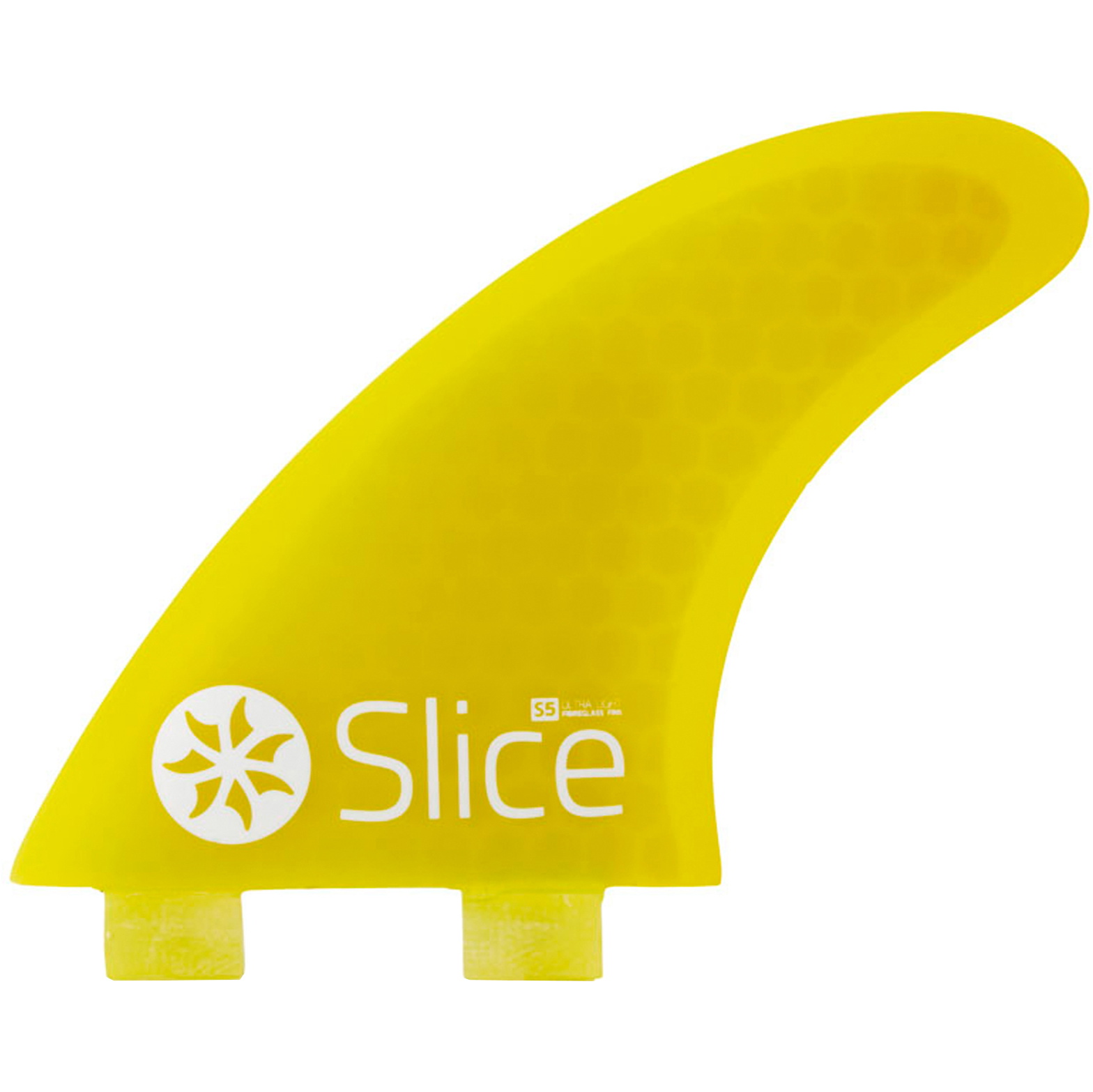 2026 Northcore Slice Ultra Light Hex Core S3 FCS Compatible Surfboard Fins SLI-01 - Yellow